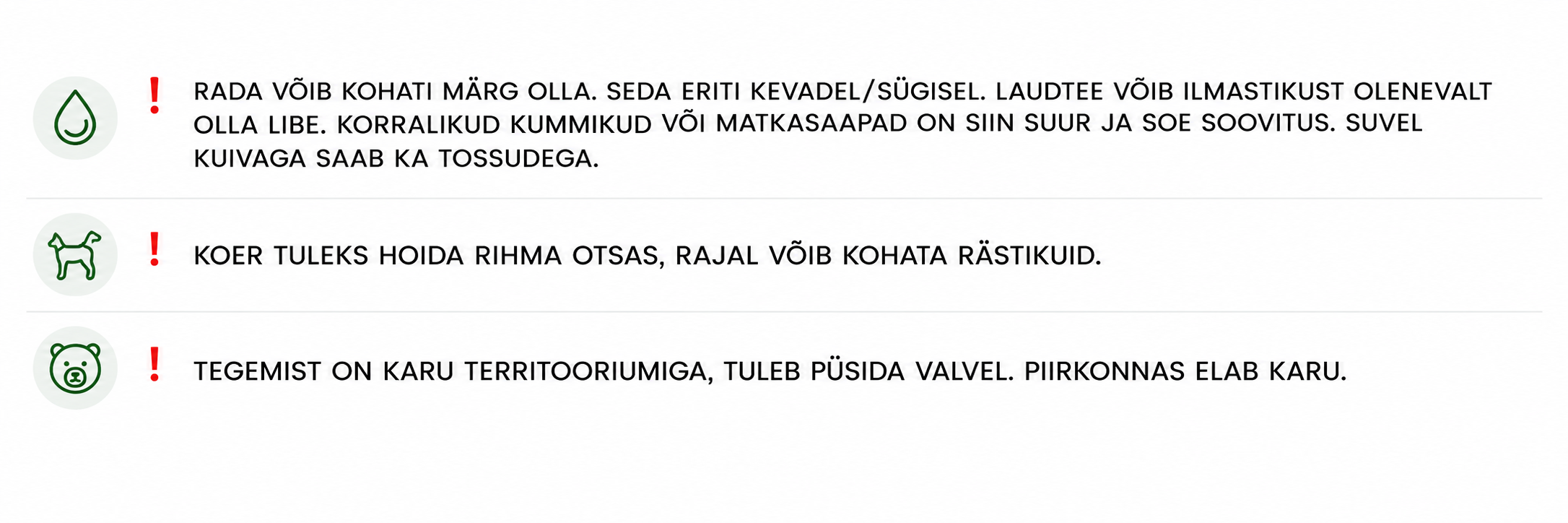 Marimetsa raba: 3 olulist punkti enne matka