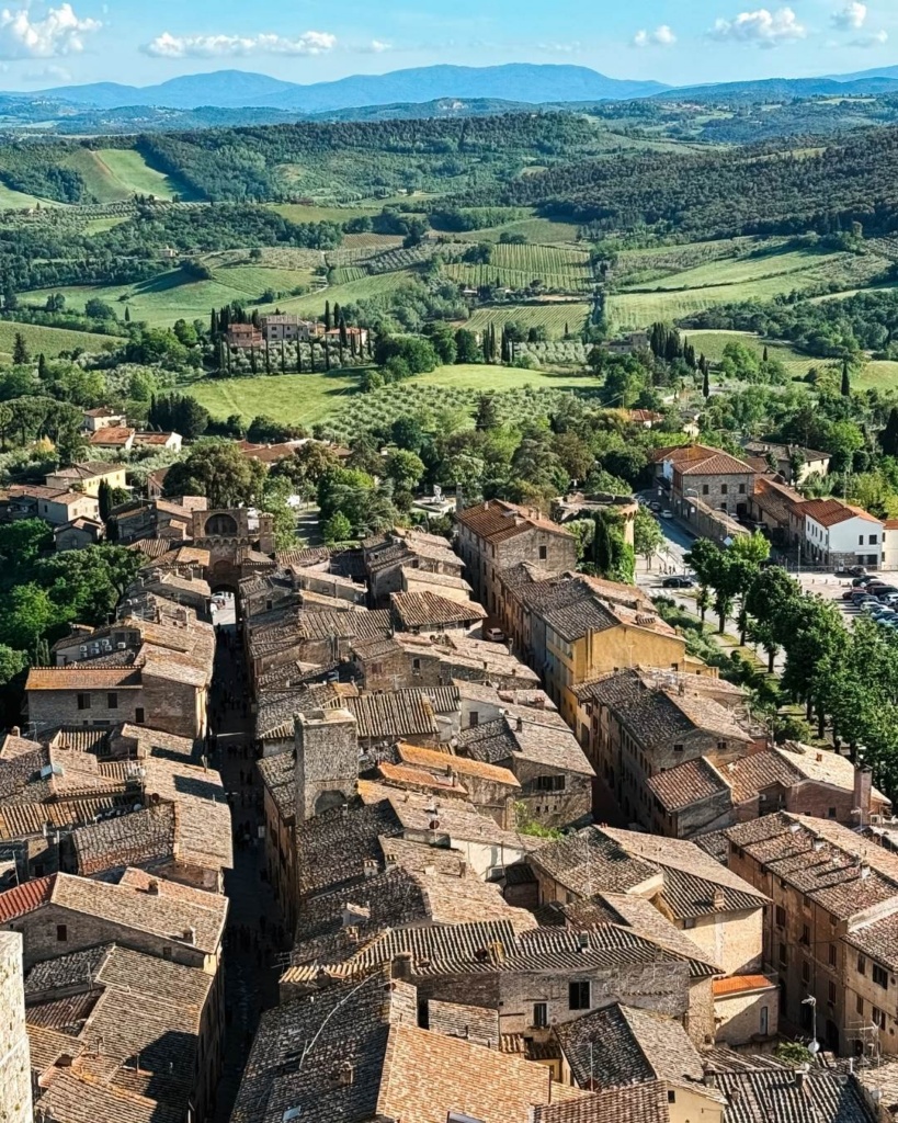 Toskaana: San Gimignano katused