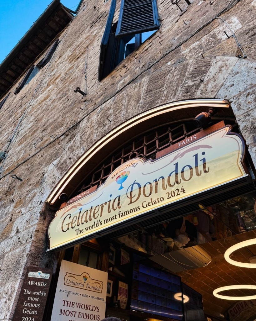 Gelateria Dondoli Safranijäätis San Gimignanos