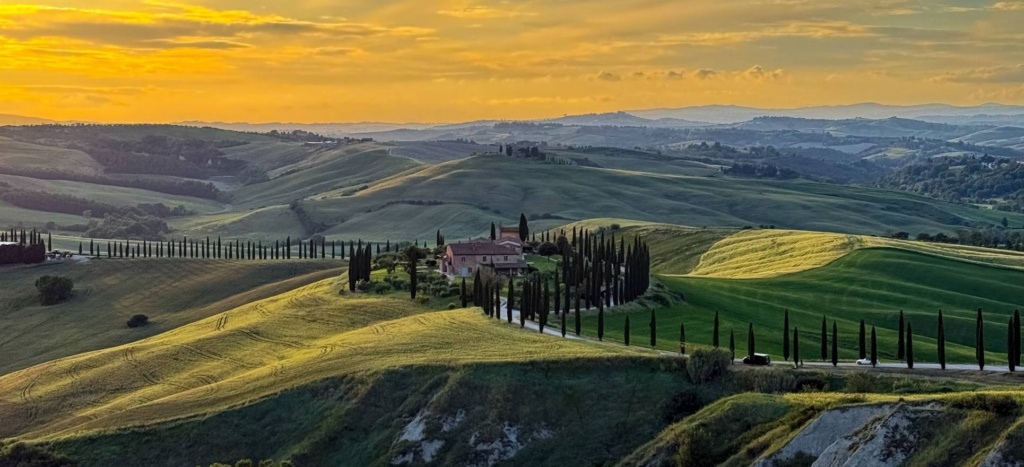 Toskaana: Crete Senesi vaatepunkt